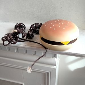 Vintage 1980s 1990s cheeseburger telephone
